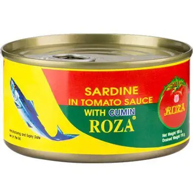 roza sardine in tomato sauce with cumin